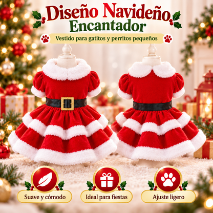 Vestido Navideño para Mascotas | Colección Santa