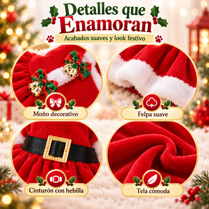 Vestido Navideño para Mascotas | Colección Santa