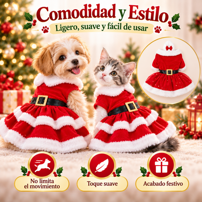 Vestido Navideño para Mascotas | Colección Santa
